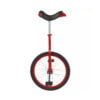 Ethjulet cykel i rød 20 tommer