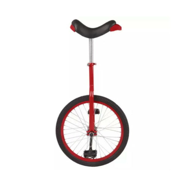 Ethjulet cykel i rød 20 tommer